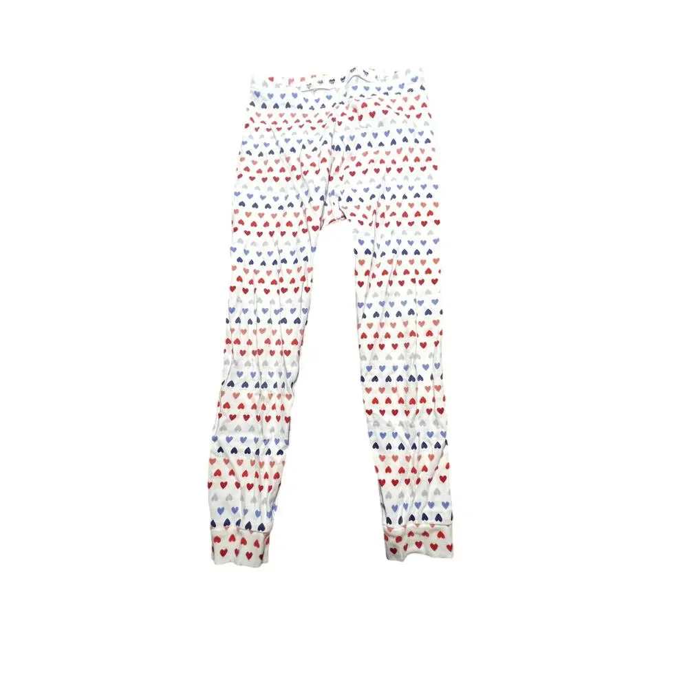 Baby Gap Organic Cotton Pajamas Size 5 Twins Heart Allover